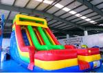 0.55mm PVC Tarpauline Large Inflatable Slide For Backyard Kids' Party