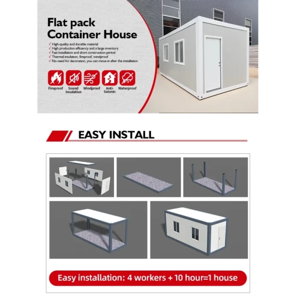 Prefab Low Cost Construction Modular Container Office
