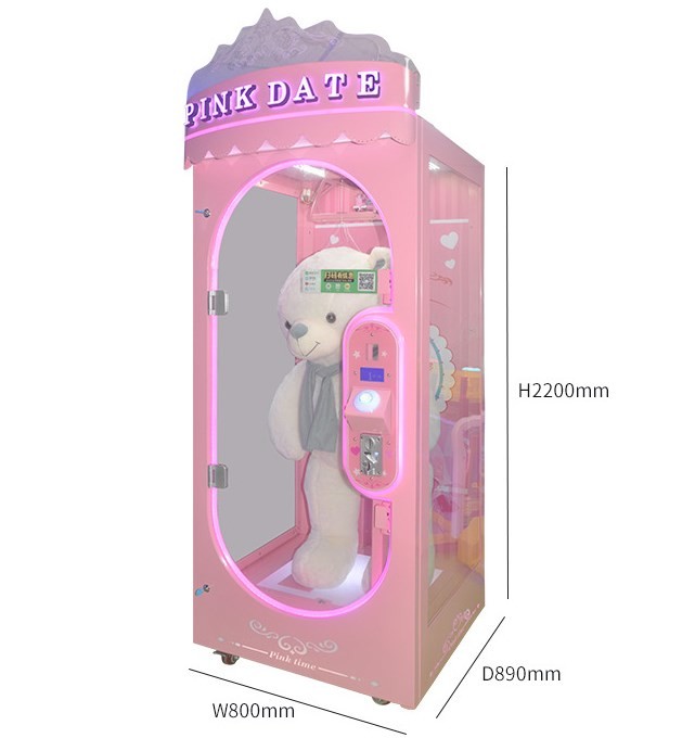 Pink Lite Barber Cut Vending Machine For Indoor Shopping Mall