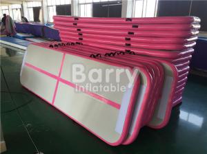 China Fitness Aqua Yoga Pink Mat Air Track Inflatable Air Tumble 3X1x0.1m Size on sale