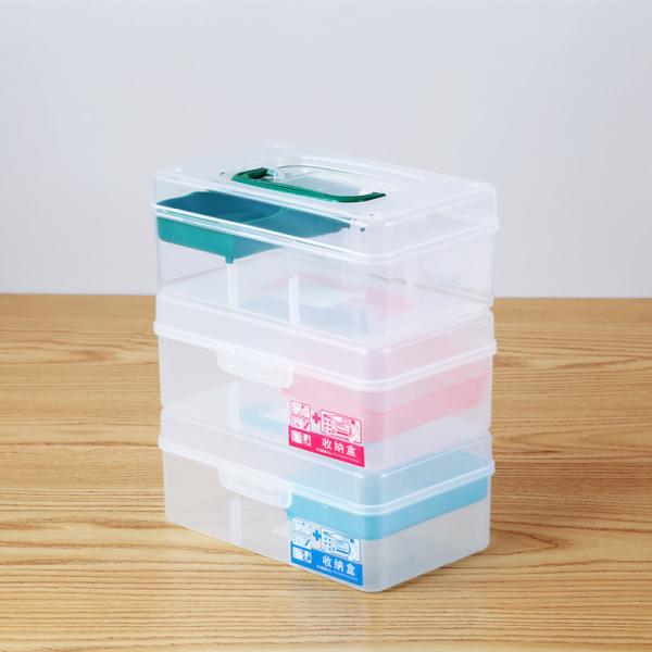 Small Partition First Aid Daily Portable Medication Storage Box