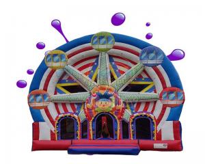 China Ferris Wheel Inflatable Combo Bounce House / Commercial Jumping Castle on sale