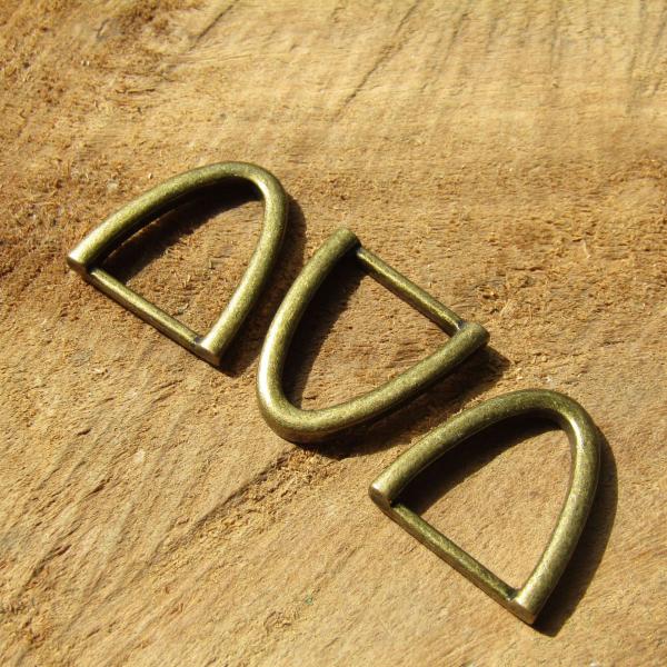 High quality authentic hardware alloy metal plating leather accessories Rusty V ring