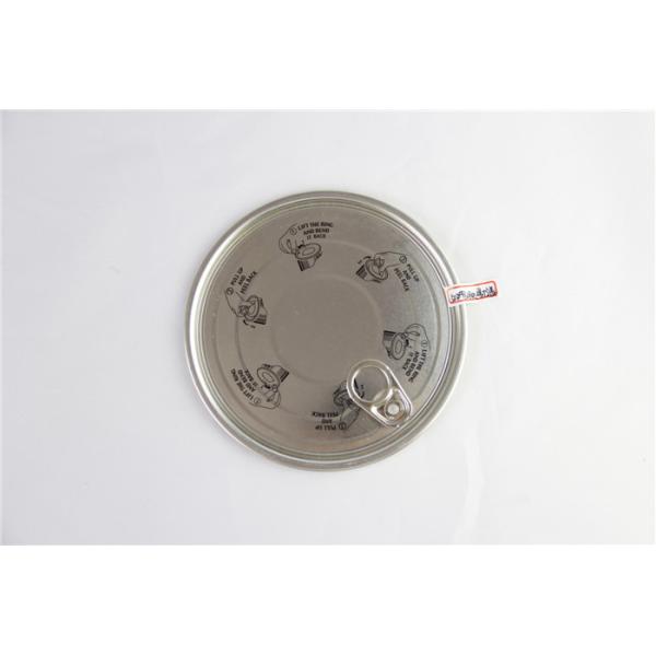 Air - proof embossing printing Tin Can Lid / Plastic bottle tin plate EOE