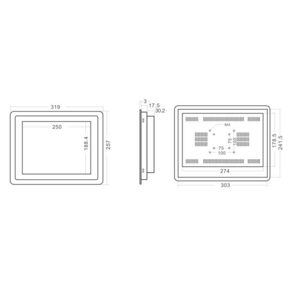 Android 5.1 Industrial Tablet Computer / Waterproof Windows Tablet With GPS