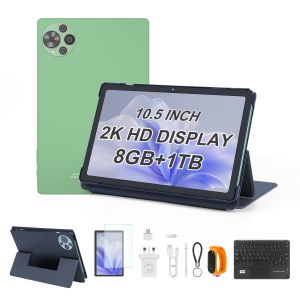 China C Idea Newest 10.5 Inch Android 14 Tablet PC 2k Touch Screen Tablet with SIM CM10500 Plus green on sale