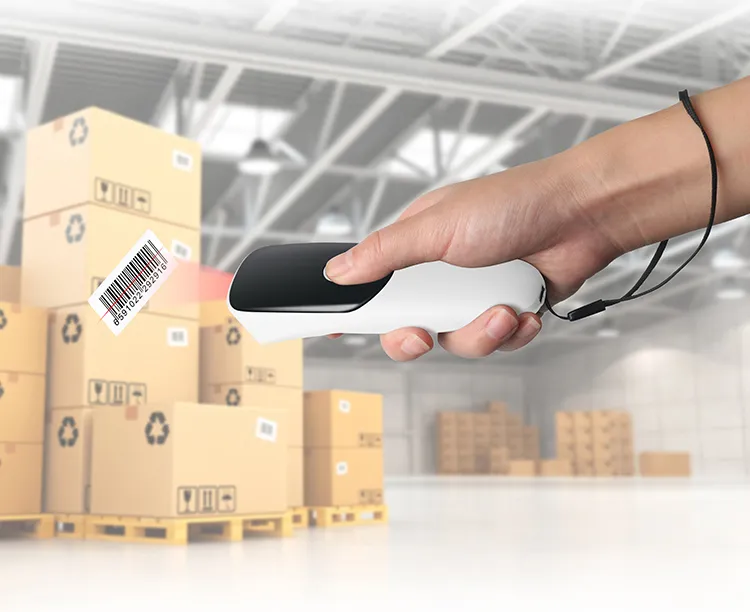 Wireless 2.4G Bluetooth Barcode Scanner 1D 2D with Memory