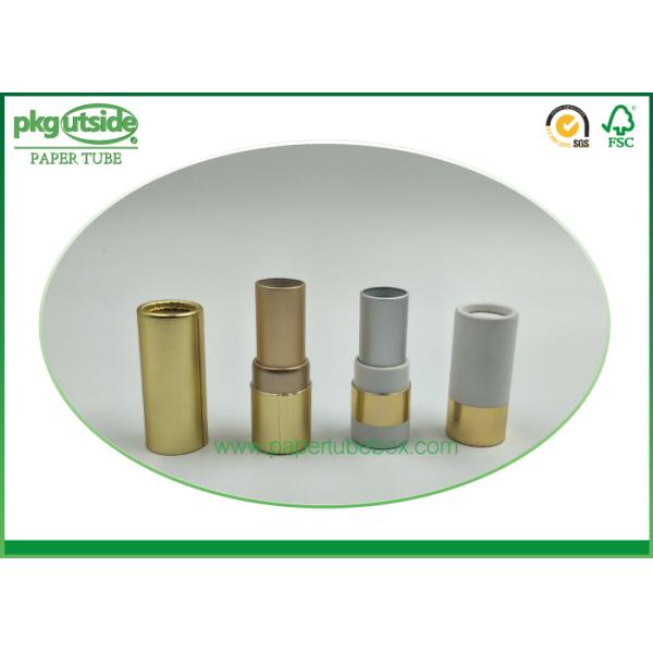 Lip Stick Packaging Cylinder Cardboard Box , Card Tube Packaging Eco - Friendly