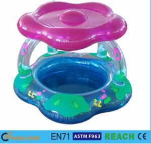 Wholesale Sun Shade Type Inflatable Swimming Pool Toddler PVC Pool With Blue Print from china suppliers
