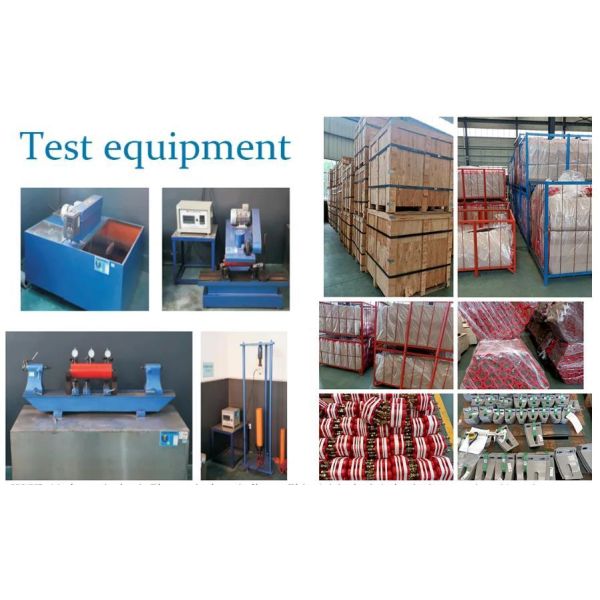 Red Troughing Conveyor Idler Set - Heavy-Duty Mining Conveyor Roller