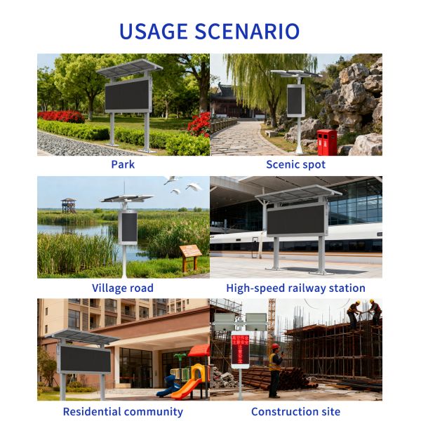 Solar Powered Outdoor LED Display with Energy Saving Technology and Remote Device Management