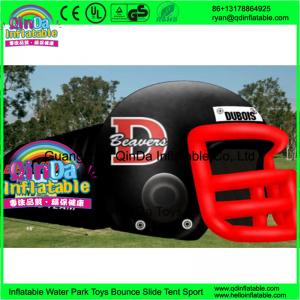 China Giant outdoor used inflatable sports tunnel inflatable football helmet tunnel tent on sale