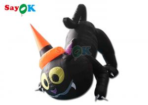 China Halloween Cartoon Animal Model Inflatable Black Cat Halloween Yard Decoration on sale