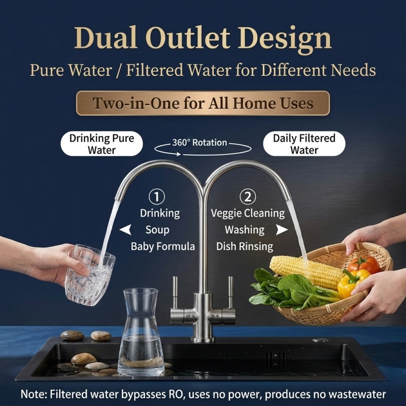600G Undersink RO Water Purifier with Smart Side-Display