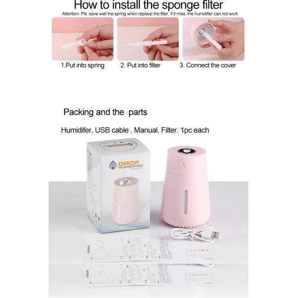 EW-019 dropping aroma diffuser portable usb mini air humidifier 200ml