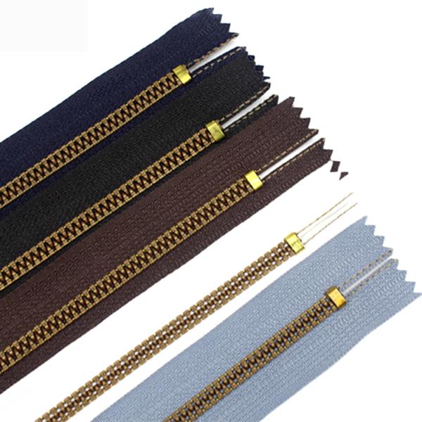 Customized Zipper Chain with Logo Zip Binder for Jeans Pants 4 Resin Zipper Invisible