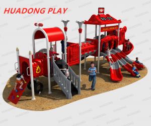 Wholesale Food Grade Fire Control Theme Kids Plastic Slide For 3-12 Years Old Age from china suppliers