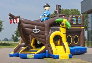 Wholesale Pirate Ballcanon Lovely Inflatable Combo 2 In 1 Castle Bounce House With Slide from china suppliers