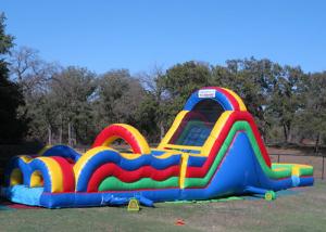China Big Inflatable Obstacle Course Bounce House For Outdoor Game 2 Years Warranty on sale