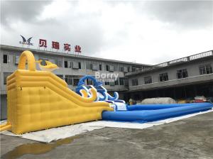 Wholesale Customized Inflatable Water Park Slide With Pool / Kids Inflatable Playground from china suppliers