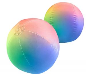 Wholesale 0.18mm PVC(EN71) material LED inflatable outdoor glowing beach ball from china suppliers