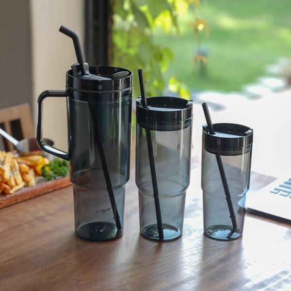 Customized Logo 40 Oz Plastic Water Bottle With Handle Straw 1200ml Large Capacity Plastic Reusable Water Bottles Safe With Sealed Double Wall