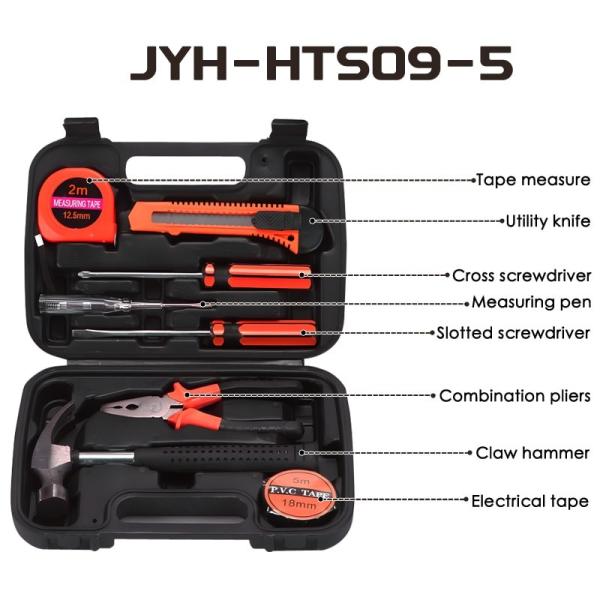 JYH-HTS13-2 Electrician Carpentry Home Maintenance Tool Kit Household Hardware Sets