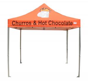 Wholesale Orange Color 5x5 Pop Up Tent Corrosion Resistance With Sunshade Cover from china suppliers