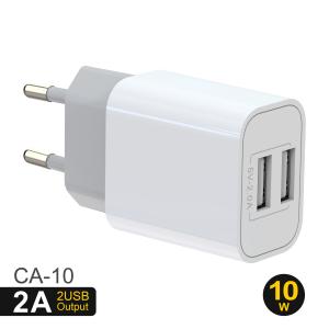 Wholesale PC Fireproof European USB Wall Charger 100VAC Travel Power Adapter from china suppliers