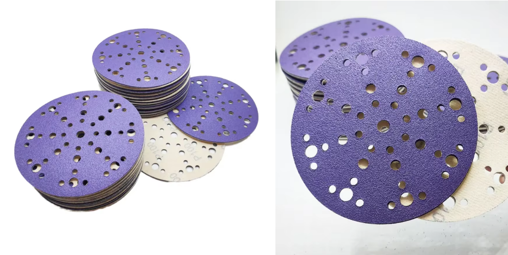 6-inch ceramic sanding disc - close-up