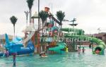 Commercial Medium Water House Aqua Playground Platform With Water Slide for
