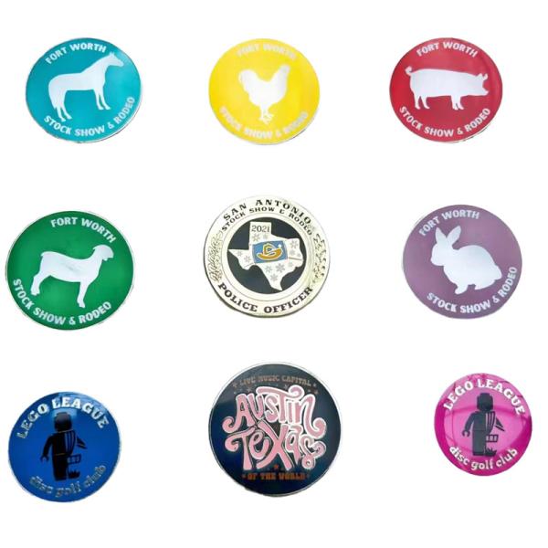 Custom Lapel Pins - Hard Enamel Metal Badges for Employee Recognition