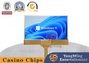 Wholesale Ultra Thin 27 Inch Baccarat Casino Table Software With Double Sided Display Screen In Gold from china suppliers