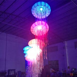 Wholesale Colourful Inflatable Jellyfish Balloon Hanging LED Light With Christmas Decoration from china suppliers