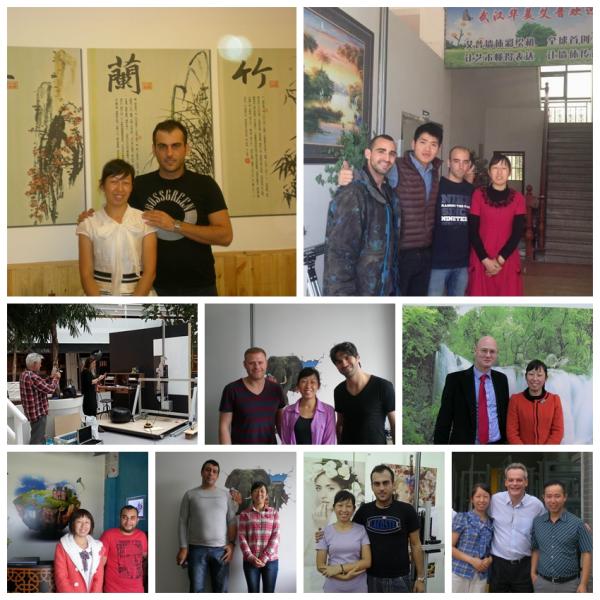 Piezoelectric nozzle Mural Printing Machine 3D Effect Direct To Wall Inkjet Printer