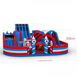 China Factory price new design pontoon inflatable car slide inflatable pool slide for adults on sale
