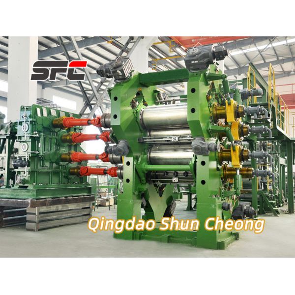 Precise Control Rubber Calender Machine with PLC Control System Electric Heating and Automatic Operation
