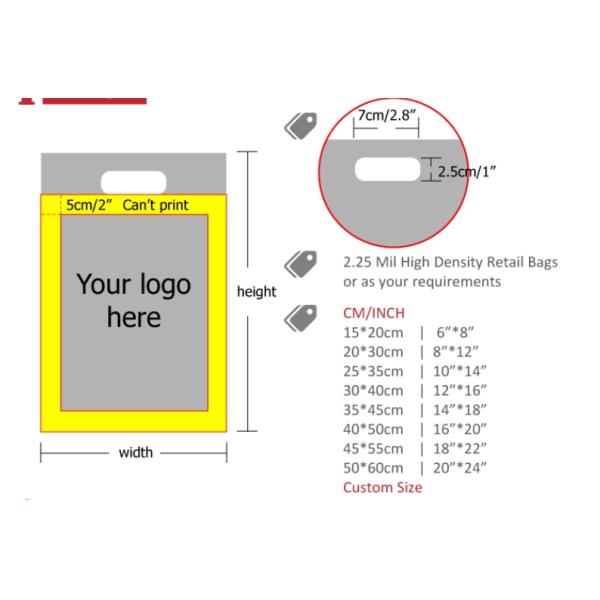0.08mm Die Cut Handle Plastic Bag For Shopping/ Plastic Die Cut Bags/Strong Shopping Bags With Handle