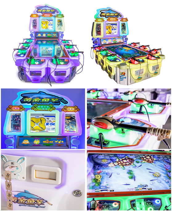 Kids Video Fish Table Game Machine For 8 Players 260*165*203cm