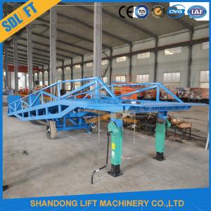 China 6 - 15T Mobile Dock Leveler Warehouse Hydraulic Container Loading Ramps on sale