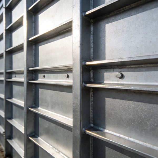 Anti-Corrosion High-Strength Steel Wall Formwork System with Modular Design for Vertical Concrete Construction