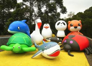 China Cute Animal Inflatable Air Balloon Advertising Dolphin Penguin Panda Turtle on sale