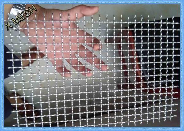 Quality Welded Stainless Steel Woven Wire Mesh , Aluminum Crimped Metal Mesh Panels 1.20m X 100m for sale