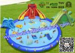 Customized Outdoor Inflatable Water Park for Adults , Inflatable Pool Water