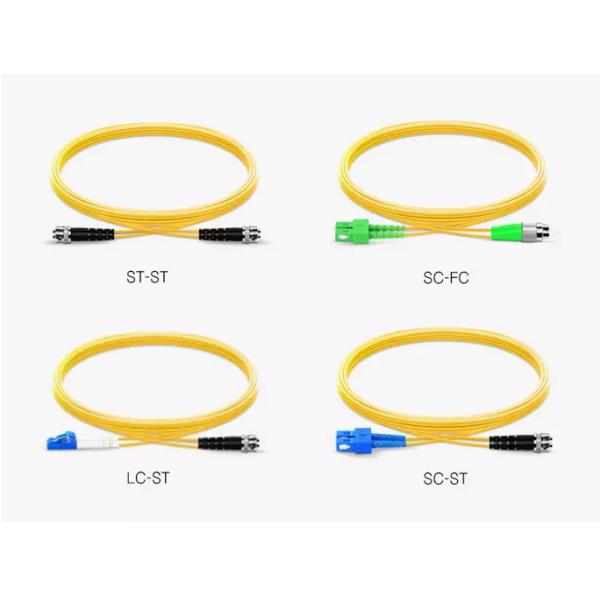 High Transmission Rate Fiber Optic Patch Cord With Different Connectors High Precision