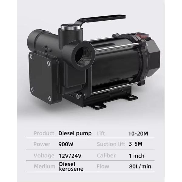Small Automatic 12V/24V Electric Diesel Oil Pump Customizable OEM & ODM Supported
