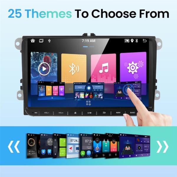 Support Android Auto 9 inch Touch Screen Car Stereo DVD Player for VW Passat B6/Polo