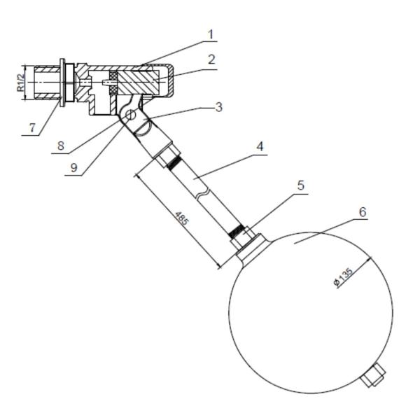 Stainless Steel 304 Control Valve Accessories Modulating Float Control Pilot