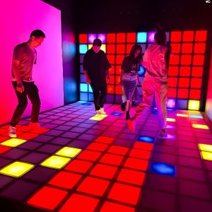 Wholesale Lava Laser Game Activate 30x30 Cm Led Floor Game Interactive Light Grid from china suppliers