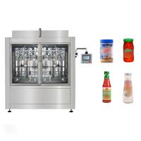 Automatic Linear 48-56 Bpm Glass Plastic Bottle 250ml 500ml Bbq Sauce Filling for sale